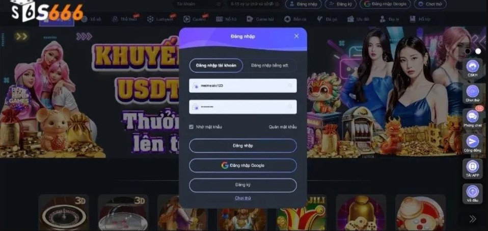 Điều kiện cơ bản người dùng cần nhớ khi đăng nhập S666